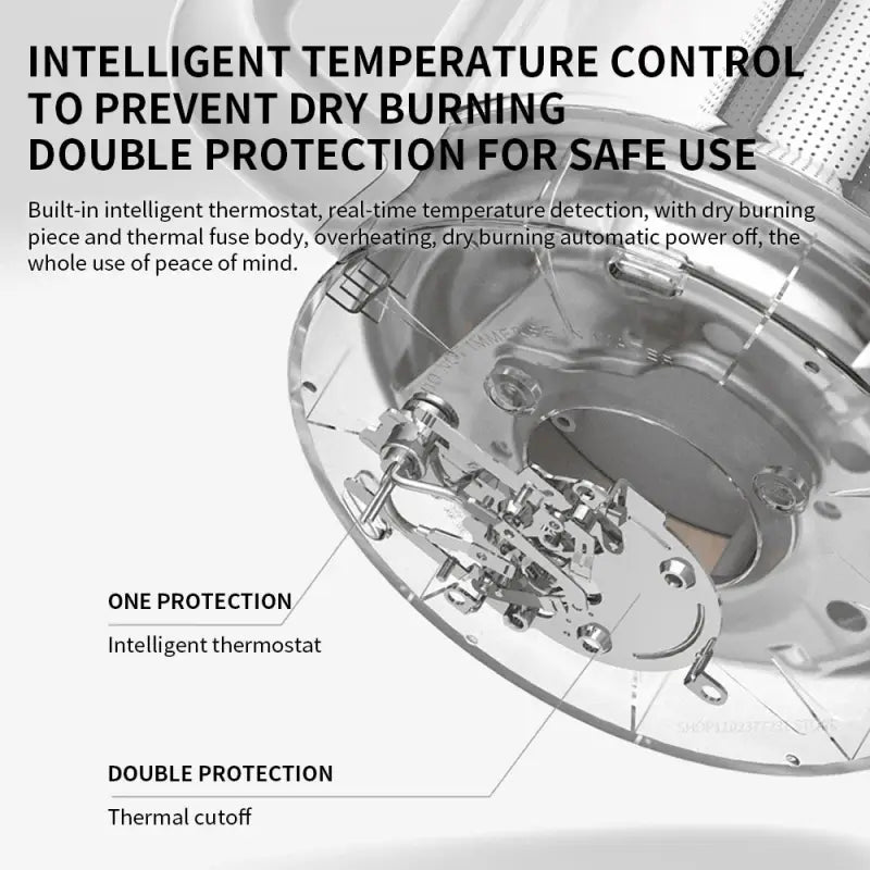 Xiaomi Mijia multifunctional health electric glass kettle with stainless steel double protection and intelligent thermostat