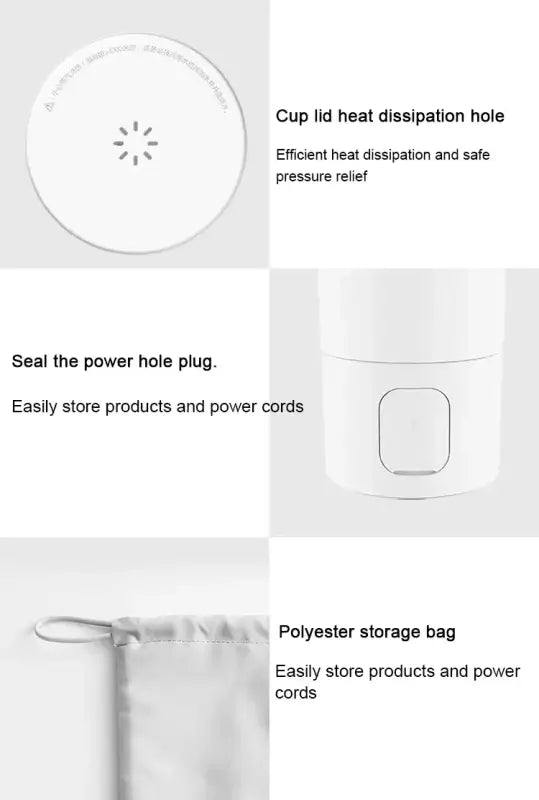 NEW XIAOMI Mijia Portable Boiler Heating Thermos Electric Kettle 350 ml