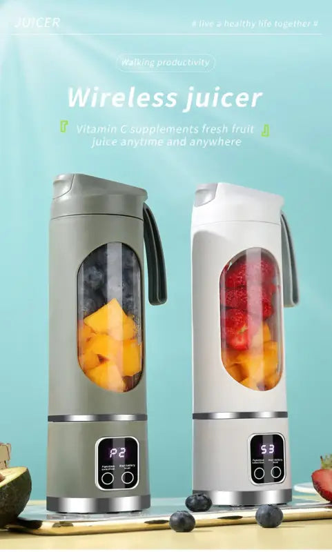 Xiaomi Rechargeable 450ml Fruit Juicer 8 Blades 3 Speeds USB