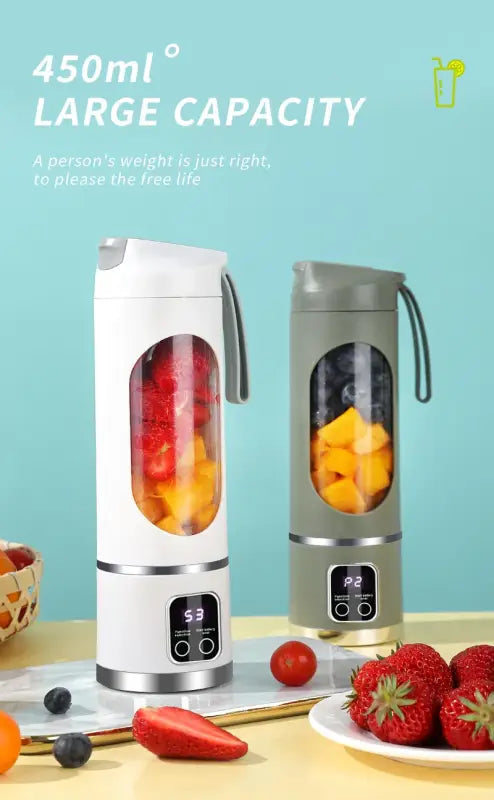 Xiaomi Rechargeable 450ml Fruit Juicer 8 Blades 3 Speeds USB