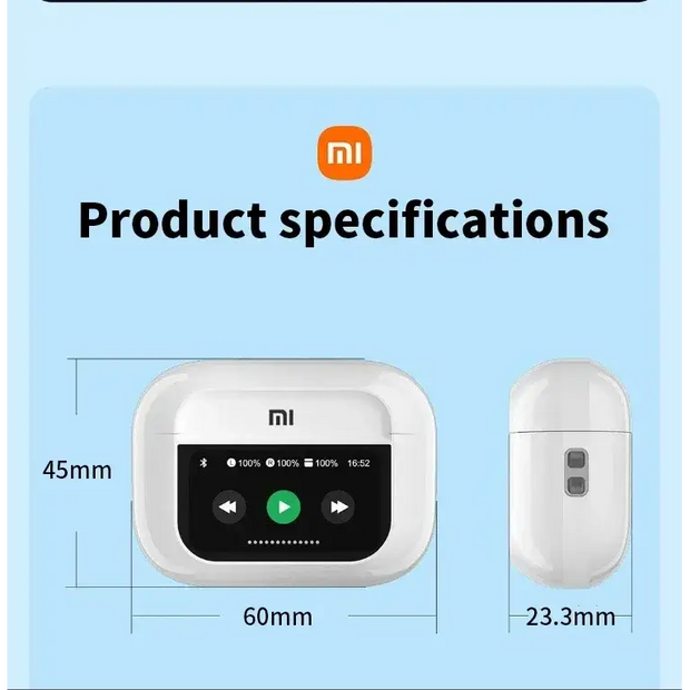 Xiaomi Tour Pro6 ANC Wireless Earbuds LED Screen With Noise Cancelling For Android iOS