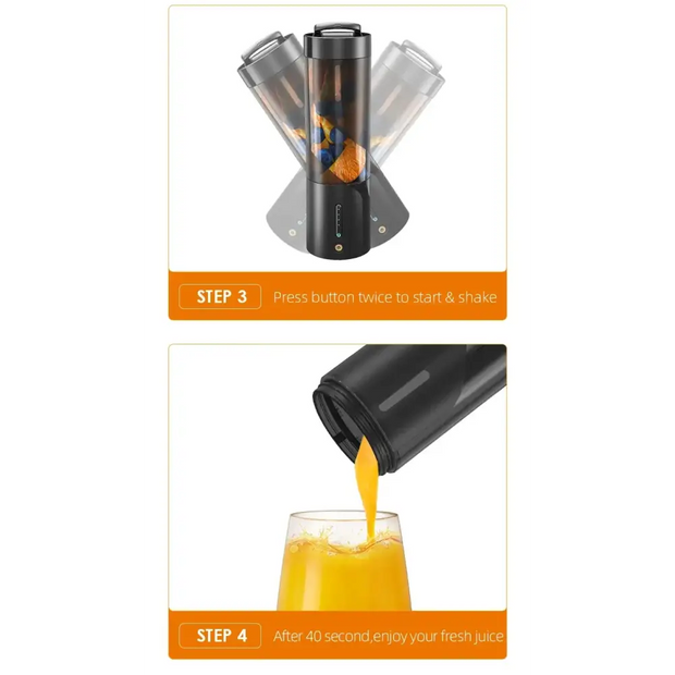 Xiaomi Youpin Mini Fruit Juicer Cup Portable Electric Wireless Charge