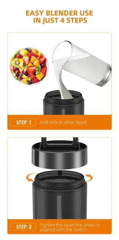 Xiaomi Youpin Mini Fruit Juicer Cup Portable Electric Wireless Charge