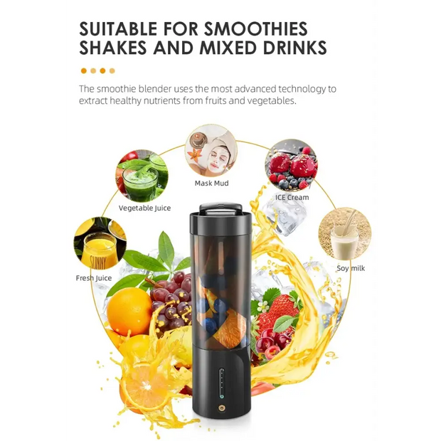 Xiaomi Youpin Mini Fruit Juicer Cup Portable Electric Wireless Charge