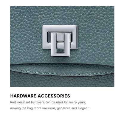 Zency Fashion Genuine Leather Top-handle Cross Body Bag For Women laurichshop