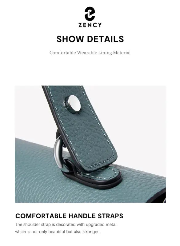 Zency Fashion Genuine Leather Top-handle Cross Body Bag For Women laurichshop