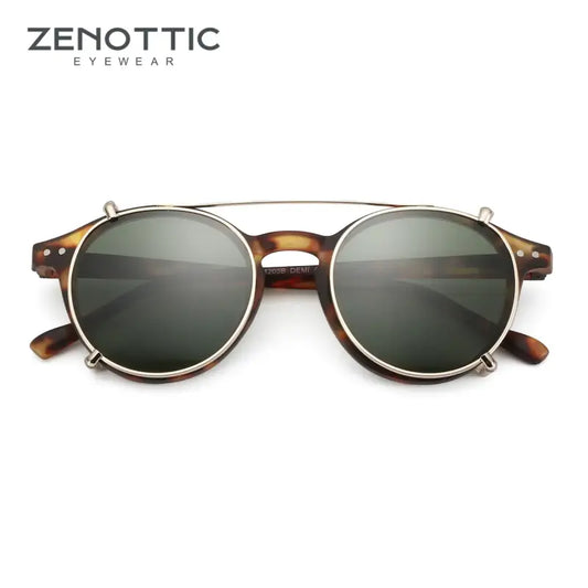 Zenottic Steampunk Style Clip On Sunglasses for Men and Women