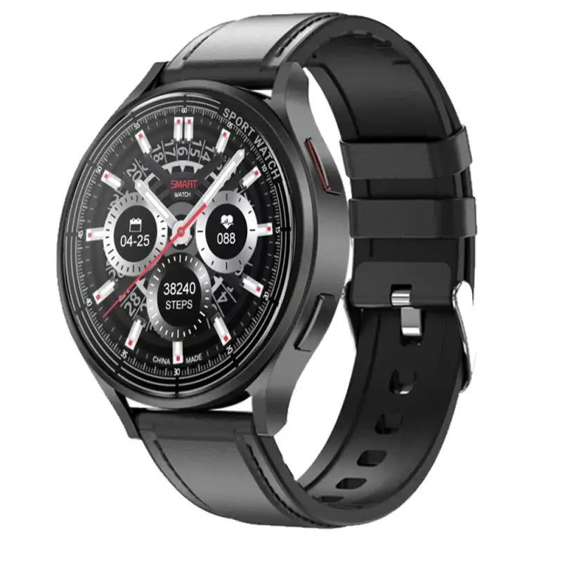 Unisex smart watch with stainless steel band