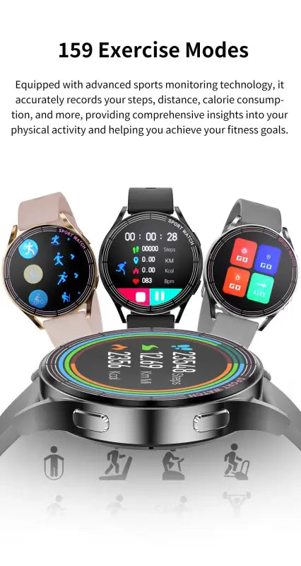 Zordai OD5 2024 New For Samsung Galaxy Watch 6 H D Voice Call NFC GPS Sports Watches