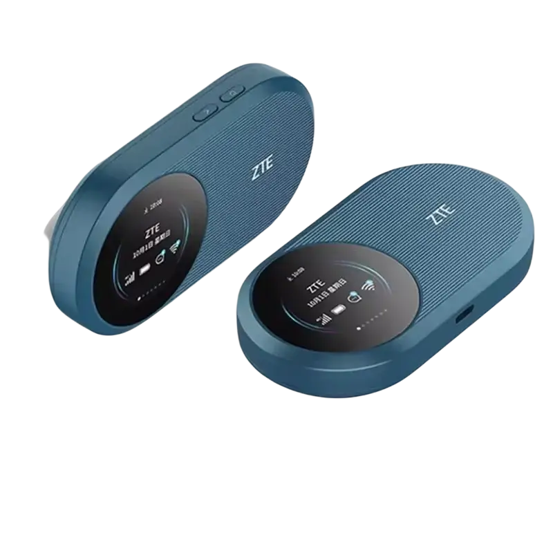 Zte U10S Pro blue wireless portable router with circular display