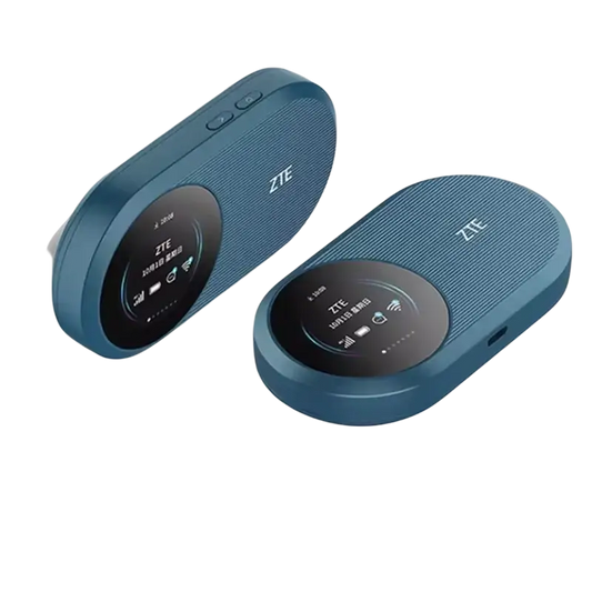 Zte U10S Pro blue wireless portable router with circular display