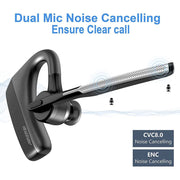 2023 Newest K18 Bluetooth Headset Wireless Headphones CVC8.0 Dual Mic Handsfree Noise Cancelling Earphones For All Smart Phones - laurichshop