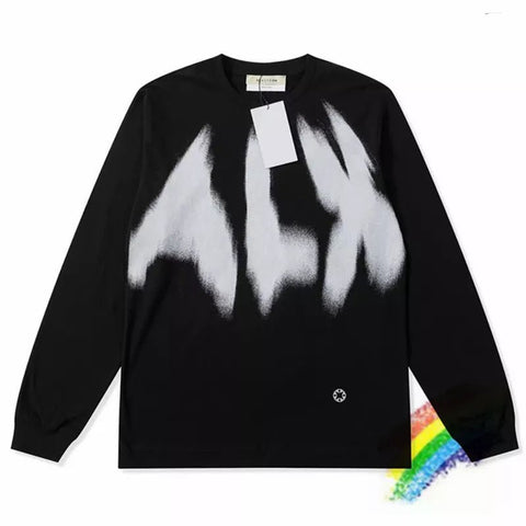 ALYX 1017 9SM Graffiti Inkjet Logo Functional Long Sleeve T-Shirt Men Women 1:1 Top Version ALYX T Shirt Tops Tee - laurichshop