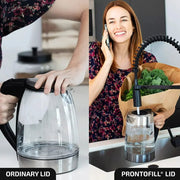 Electric Glass Kettle 1.7 Liter Prontofill Technology & 4 Variable Temperature Setting, Portable 1500 Watt Keep Warm Function - laurichshop