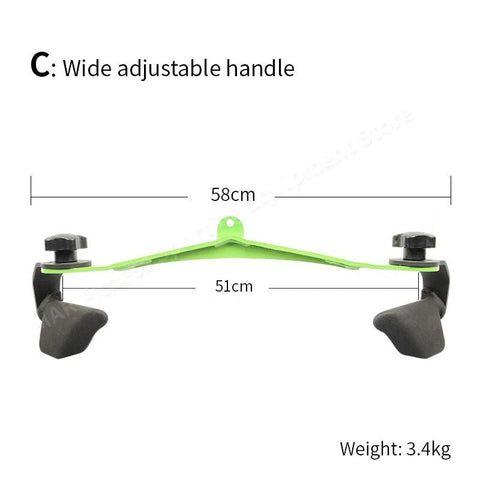 Fitness Lat Pull Down T-Bar Handle Rowing Rotating V-Bar Pulley Cable Machine Attachment Handle Grip Gym Equipment Back Trainer - laurichshop