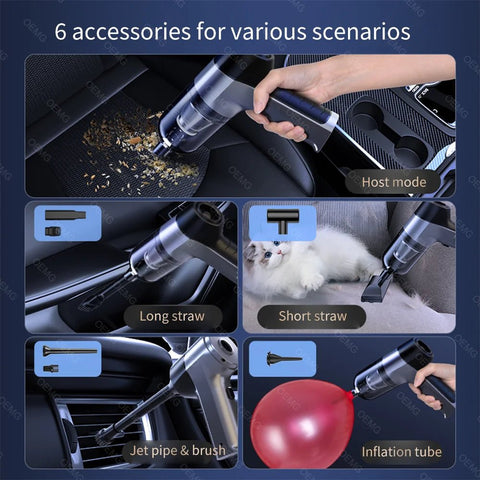 Mini Car Vacuum Cleaner Portable Wireless Handheld Cleaner for Home Appliance Poweful Cleaning Machine Car Cleaner for Keyboard - laurichshop