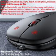 New Bluetooth Wireless Mouse USB Optical Rechargeable Mouse for Computer Laptop PC Macbook Gaming Mouse Gamer 2.4GHz 1600DPI - laurichshop