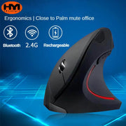 Original Wireless Mouse Rechargeable Vertical Wired USB Mouse Ergonomic Luminous 2.4G Mute Photoelectric Bluetooth Game Mouse - laurichshop