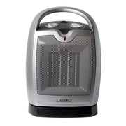 Oscillating Ceramic Tabletop Electric Space Heater with Adjustable Thermostat, Gray, 5409 Portable Heater - laurichshop
