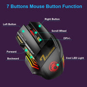 Rechargeable Wireless Mouse Bluetooth - laurichshop