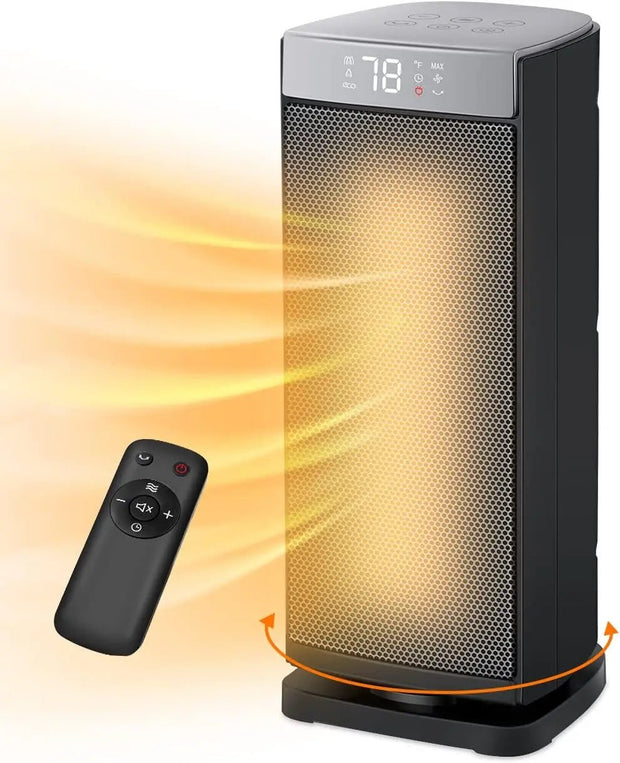 Space Heater for Indoor Use, 1500W Fast Heating, Electric & Portable Ceramic Heaters with Thermostat - laurichshop