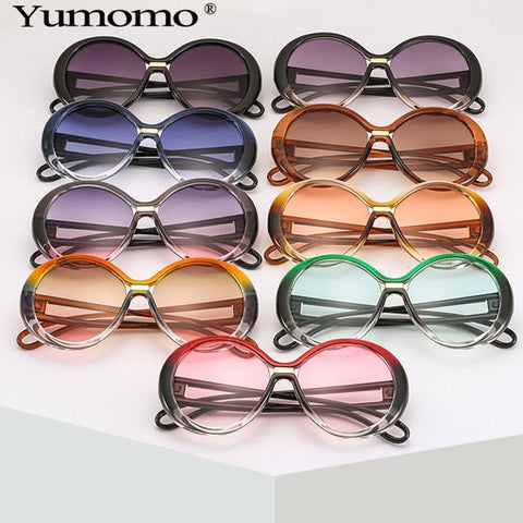 UV400 Fashion Oversized Round Sunglasses Women Vintage - laurichshop