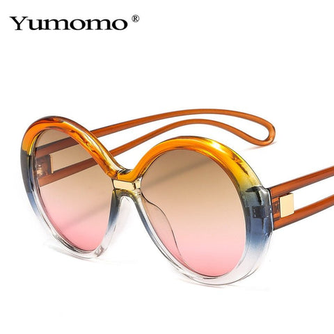 UV400 Fashion Oversized Round Sunglasses Women Vintage - laurichshop