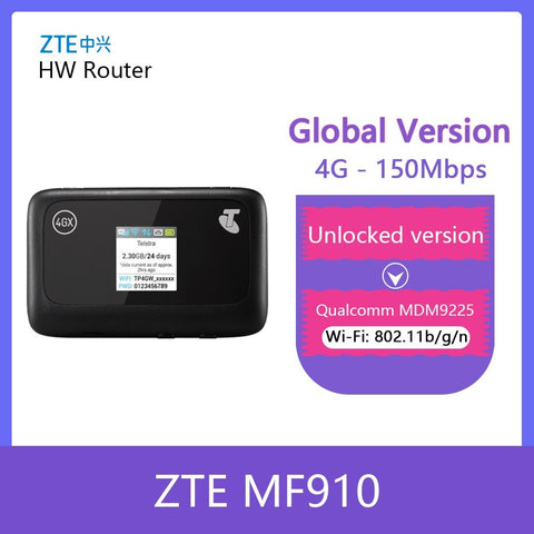 ZTE MF910 LTE 4G WIFI Router 4G wifi dongle Mobile Hotspot 3g 4g mifi Router pocket wifi router wifi 4g portable mifi band 28 - laurichshop